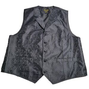 Scully‎ Men's Black Dress Vest Large Western
